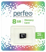 Карта памяти Perfeo microSD 8GB (Cl10) без адаптера