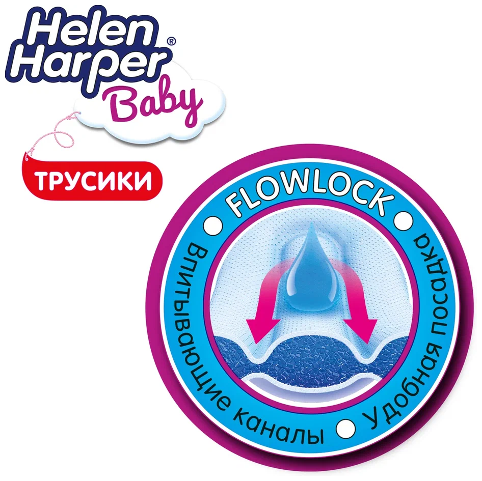 Подгузники-трусики Helen Harper Baby XL, ?16кг (18+кг), 44шт. - фото №18