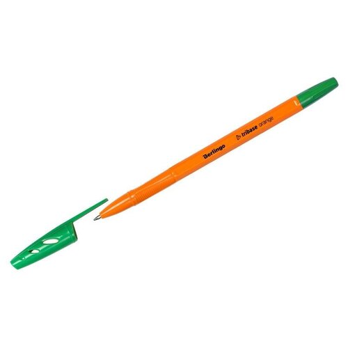 Комплект ручек шариковых Tribase Orange, зеленый, 0,7 мм (50 ручек в комплекте) (количество товаров в комплекте: 50)