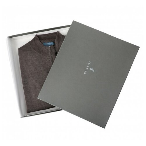 фото Свитер calzetti 5284-10 коричневый, размер 50/182-188