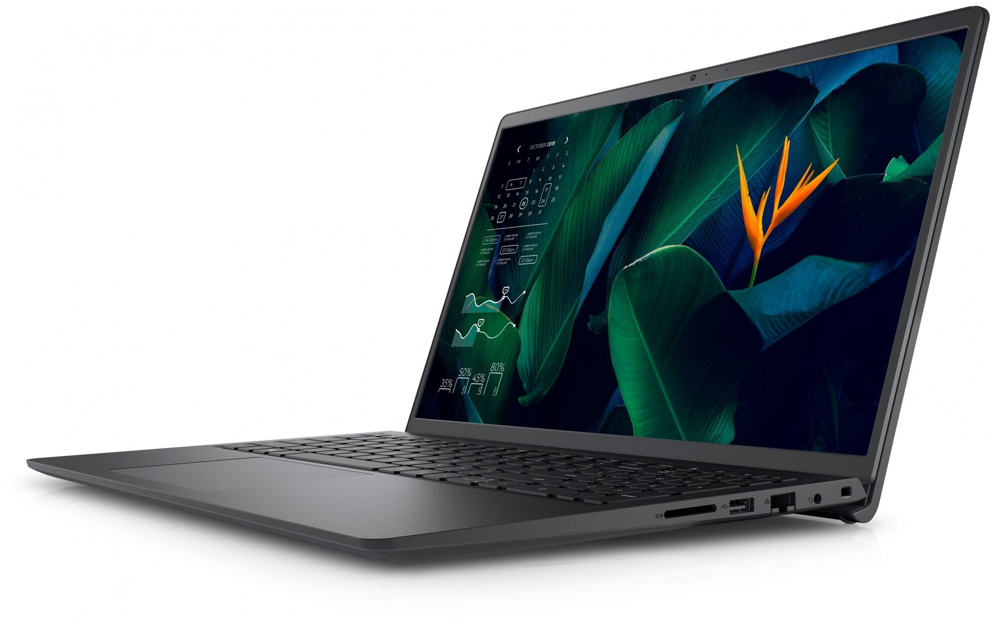 156 Ноутбук DELL 3515-0253 1920x1080 AMD Ryzen 5 3450U 21 ГГц RAM 8 ГБ DDR4 SSD 256 ГБ AMD Radeon Vega 8 Windows 10 Pro 3515-0253 черный
