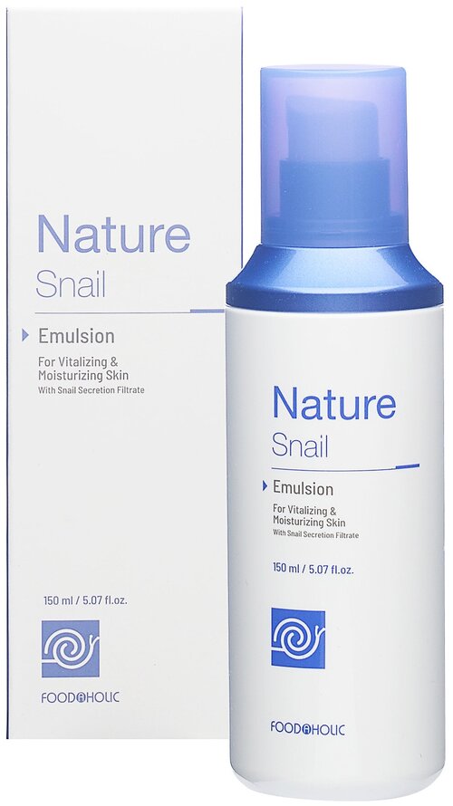 FOODAHOLIC NATURE SNAIL EMULSION Восстанавливающая эмульсия для лица с муцином улитки