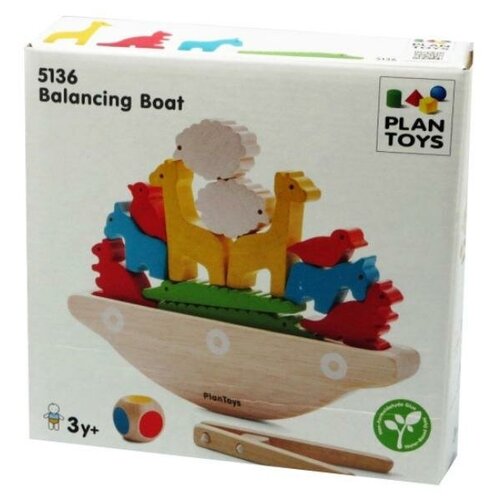 Головоломка Балансирующая лодка деревянные игрушки plan toys лодка и тюлень