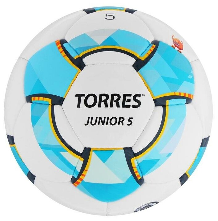 Футбольный мяч TORRES Junior-5, F323805, ручная сшивка, 32 панели, р. 5, PU