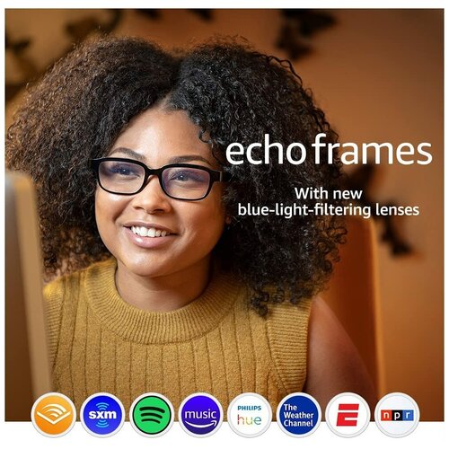 Умные очки Amazon Echo Frames (2nd Gen) с голосовым помощником Alexa (Classic Black)