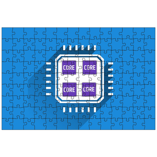 фото Магнитный пазл 27x18см."процессор, мобильный, смартфон" на холодильник lotsprints