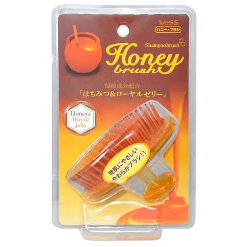 VESS массажная щетка с медом и маточным молочком H-600, для распутывания волос массажная щетка для волос с медом и маточным молочком пчел vess