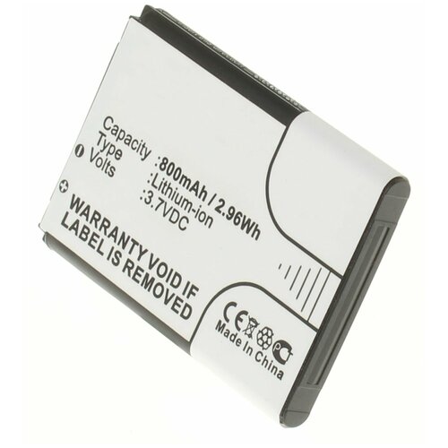 Аккумулятор iBatt iB-U6-M256 800mAh для Samsung GT-E3210, SCH-R100, SCH-R300, SGH-D347, SGH-D407, SGH-T429, SGH-T609, SGH-T619,