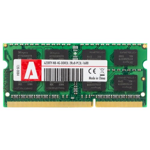 Оперативная память Azerty SODIMM DDR3L 4Gb 1600 MHz