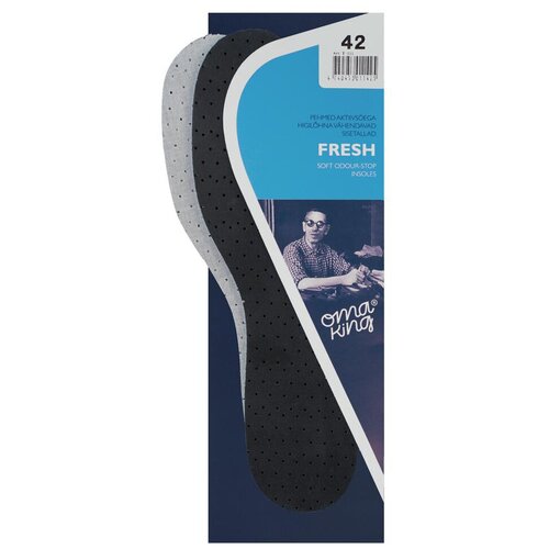Угольные стельки FRESH, OmaKing ароматизированные, против пота (Размер-36-37)