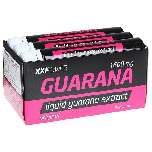 Экстракт гуараны, спортивное питание, 1600 мг набор 9 флаконов по 25 мл
