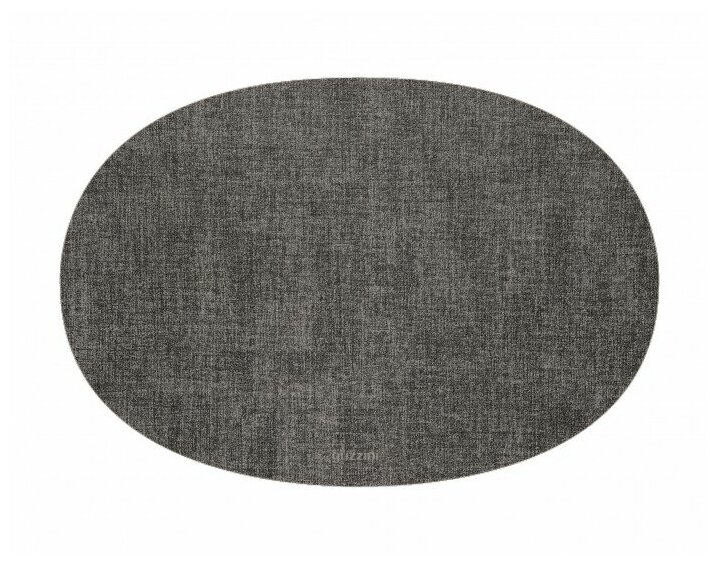 Салфетка подстановочная овальная двухсторонняя Fabric, темно-серая, Guzzini, 22604622 - фотография № 1