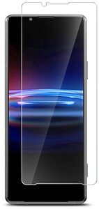 Фото Защитное стекло на Sony Xperia Pro-I/Сони Иксперия Про-1 (Гибридное - пленка + стекловолокно) прозрачное на Экран, Brozo