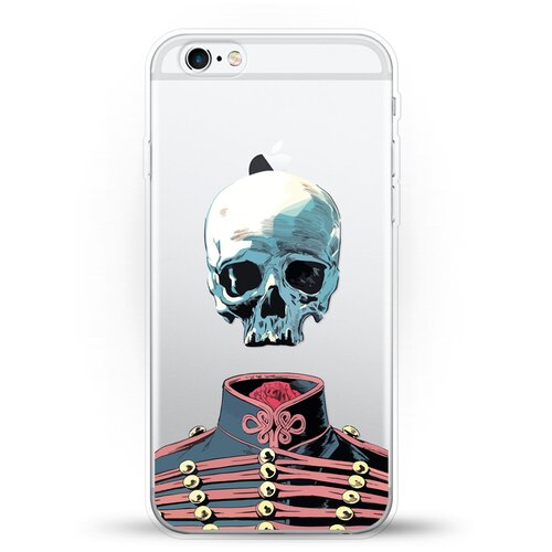 фото Силиконовый чехол череп на apple iphone 6/6s andy & paul
