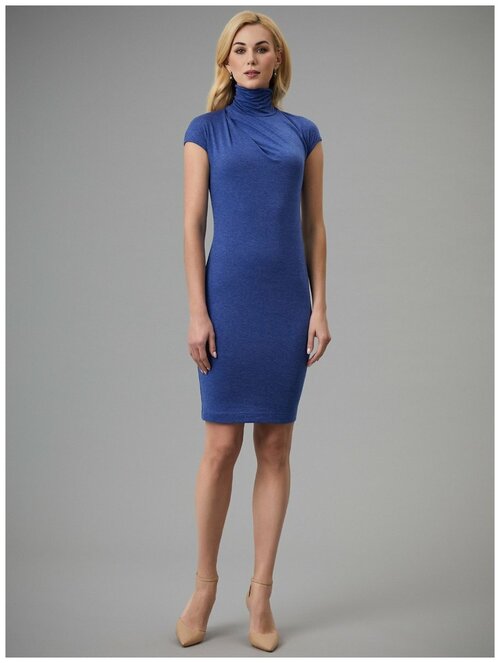 Платье Арт-Деко, размер 48, голубой