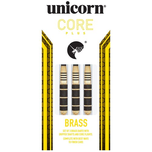 Дротики Unicorn Core Plus Gold steeltip 21gr (начальный уровень)