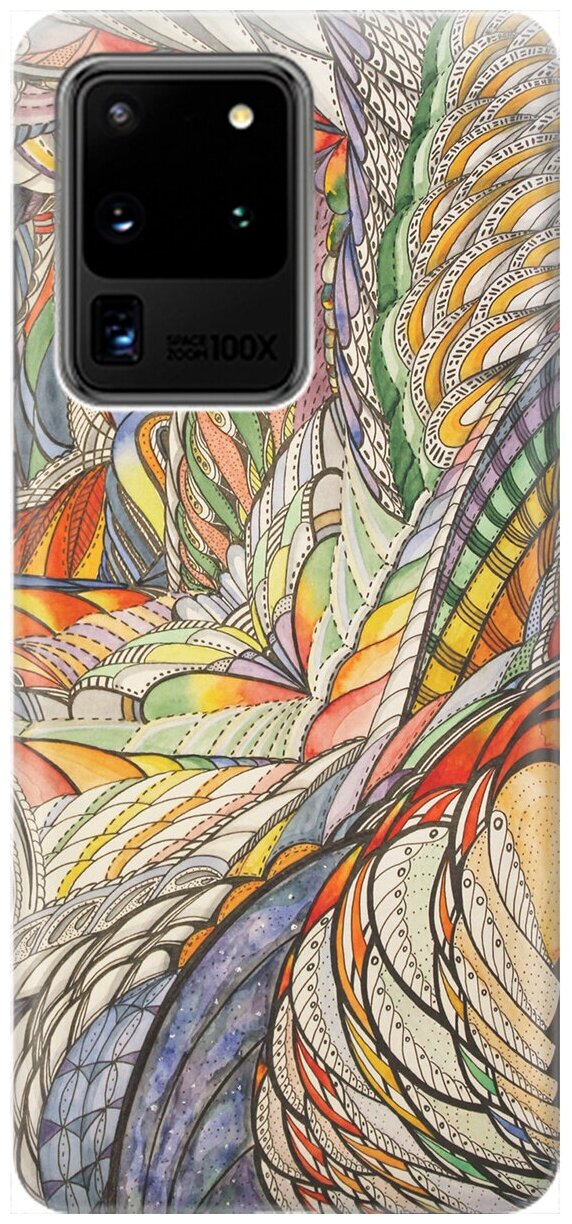 RE: PA Накладка Transparent для Samsung Galaxy S20 Ultra с принтом "Вязаная прелесть"
