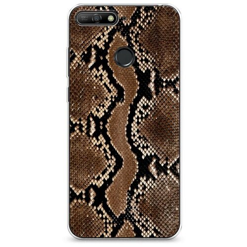 фото Силиконовый чехол "кожа питона" на huawei y6 prime 2018 / хуавей у6 прайм 2018 case place