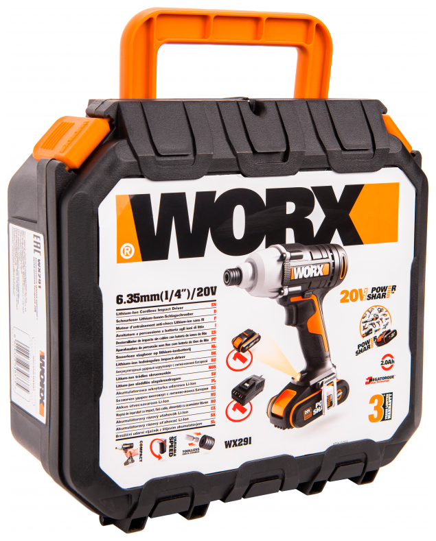 Ударный аккумуляторный винтоверт WORX - фото №4