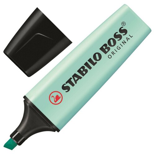 Маркер текстовыделитель STABILO BOSS ORIGINAL PASTEL 70/113 бирюза 2-5мм 3 шт.