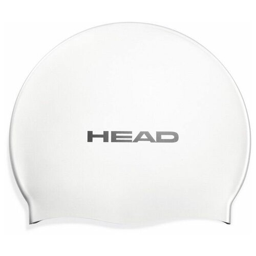 Шапочка для плавания HEAD SILICONE FLAT цв.серебристый