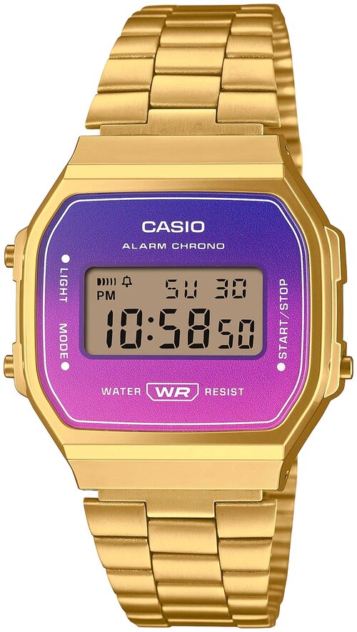 Наручные часы CASIO Vintage A168WERG-2AEF, золотой, мультиколор