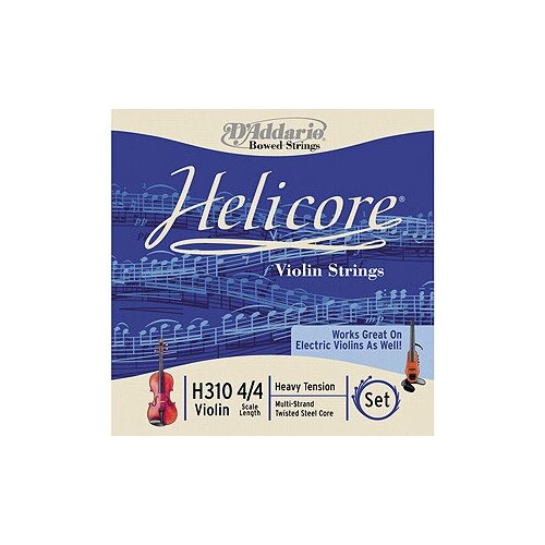 D'Addario H310 4 / 4H helicore violin set heavy 4 / 4