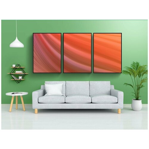 фото Набор модулных постеров для интерьера "волны, задний план, шаблон" 60x90 см. в тубусе, без рамки lotsprints