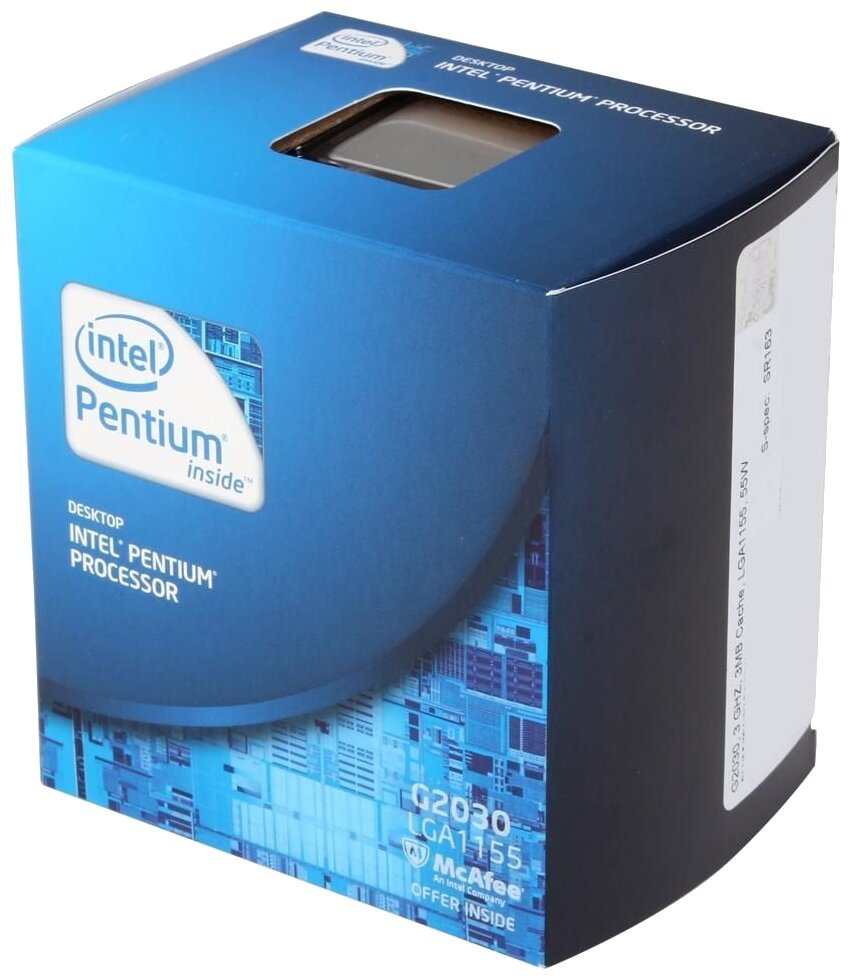 Процессор Intel Pentium G2030 LGA1155, 2 x 3000 МГц, OEM