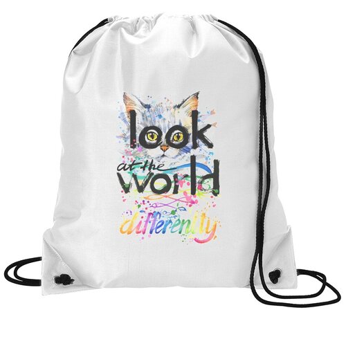 фото Сумка для обуви coolpodarok look at the world differently. котик