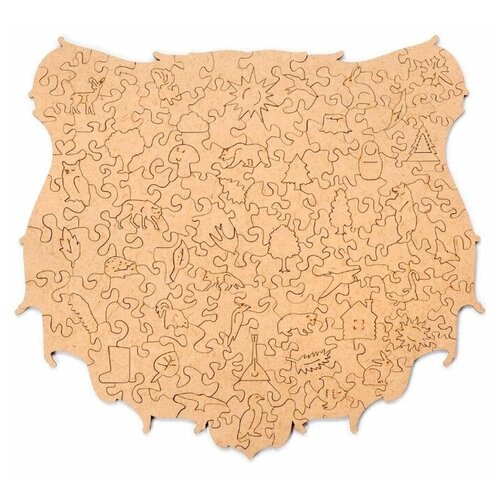Деревянный пазл «Сказочный медведь» 45 x 40 см большой