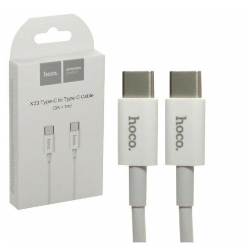 Кабель HOCO X23 TYPE-C - TYPE-C 3A 1М usb кабель hoco x23 skilled type c 3а 1м tpe черный