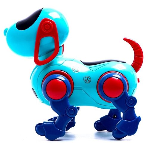 милая интерактивная собака электронные питомцы робот собаки лающая стоячая гуляющая электронная игрушка для детей Собака-робот IQ BOT IQ DOG, ходит, поет, работает от батареек, цвет голубой