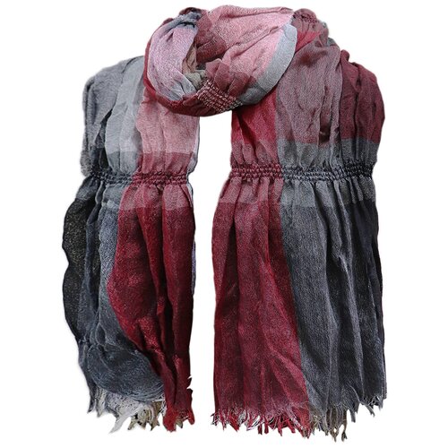 фото Шарф crystel eden,200х35 см, серый, коричневый