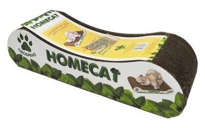 Homecat Когтеточка Мятная волна 38х12х9 см. гофрокартон 6899574204, 0,5 кг - фотография № 2