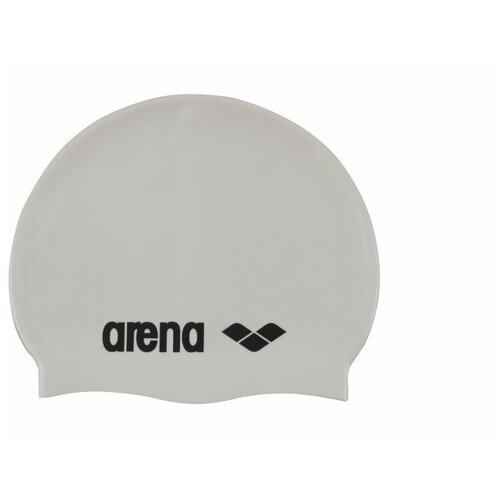 фото Шапочка для плавания arena classic silicone(белый)