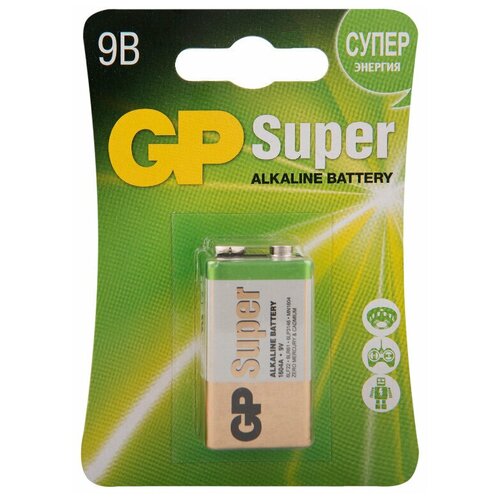 Элемент питания крона GP 1604A элемент питания gp super alkaline 1604a 9v бл 1