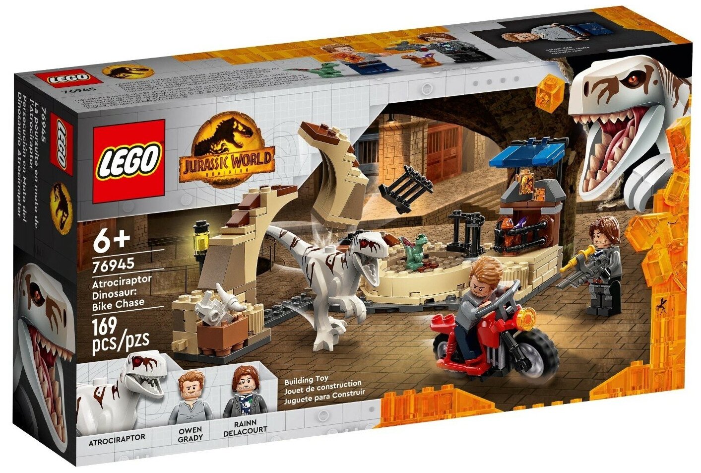 LEGO Jurassic World 76945 Атроцираптор: погоня на мотоцикле