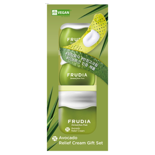 фото Frudia avocado relief cream set, 55мл+2*10мл набор подарочный восстанавливающих кремов с авокадо