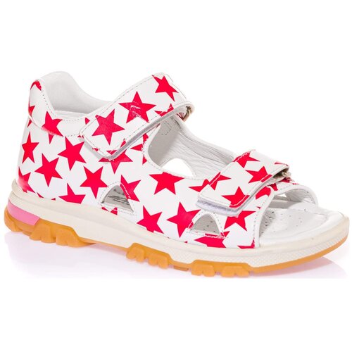 Сандалии Minimen, Ж цвет белый-принт-розовые-звезды, размер 29
