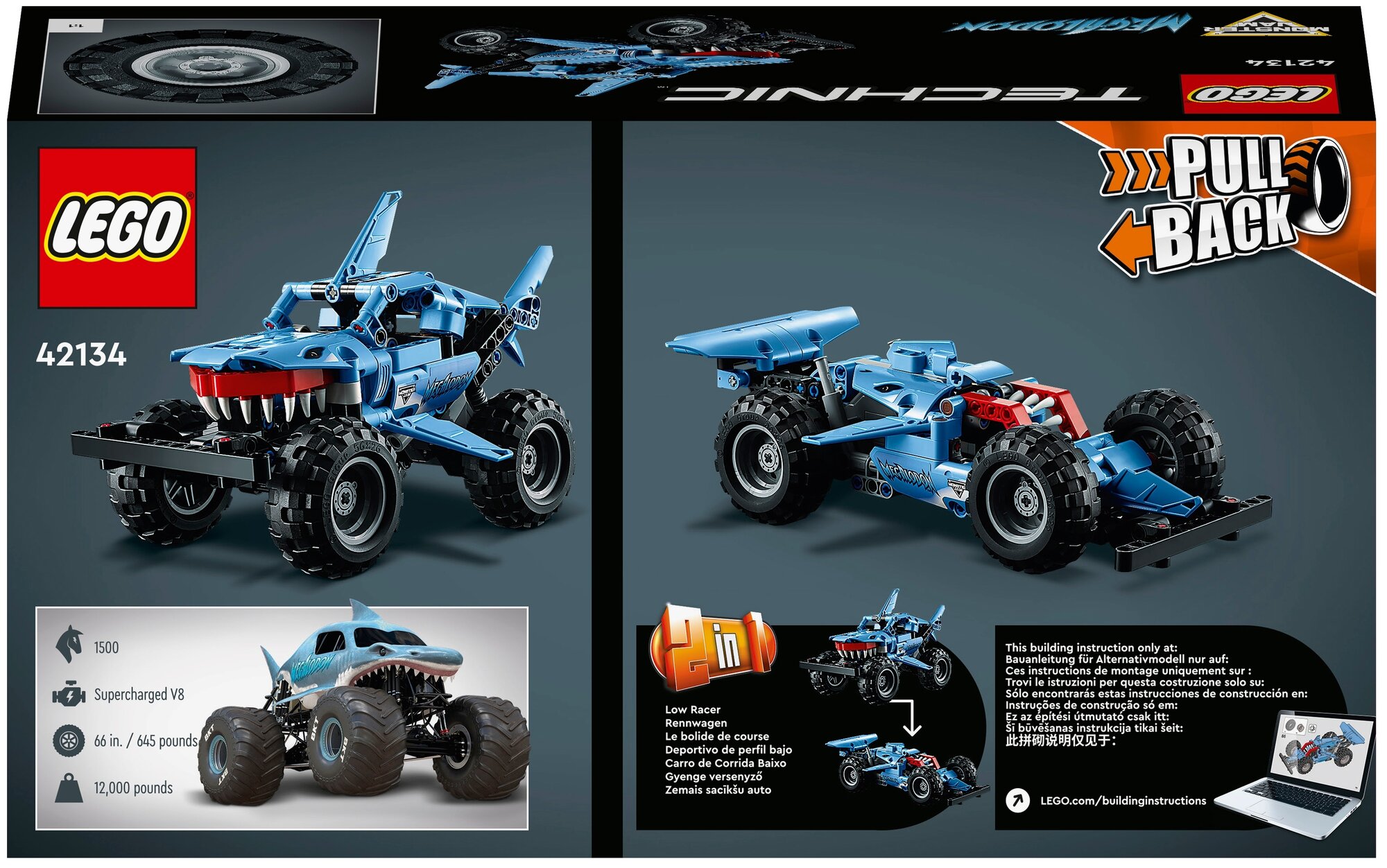 Конструктор LEGO Technic 42134 Monster Jam Megalodon, 260 дет. - фотография № 2