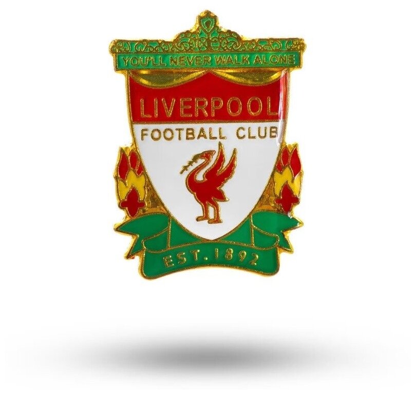 Liverpool FC, Атрибутика для болельщиков Ливерпуля, АПЛ, значок Ливерпуль