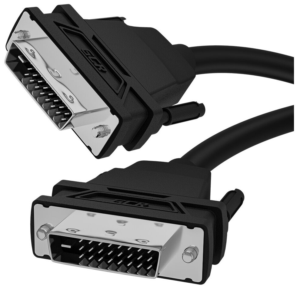 Кабель GCR 1.5 метра DVI-D, черный, DVI/DVI, 25M/25M (7752533)