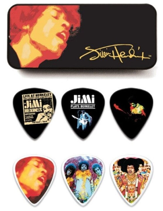 Dunlop JН-PT03Н Electric Ladyland Pick Tin набор медиаторов в жестяном футляре жесткие 12 шт