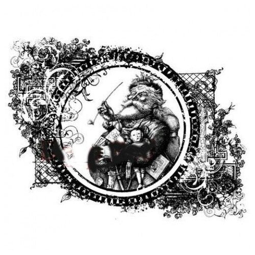 Резиновый штамп «Vintage Santa», 11,4x13,2 см резиновый штамп vintage photo frame 10 1x15 2см