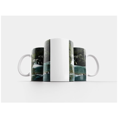 фото Кружка "водопады, синий, летом" 320 мл lotsprints