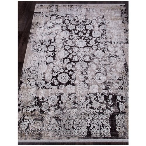 Ковер ROXANNE - Прямоугольник Черный, Классический, L.GREY / D.GREY (200 на 300)