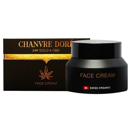 Крем для лица с нанокомплексом 24K GOLD и экстрактом каннабиса CBD Швейцария