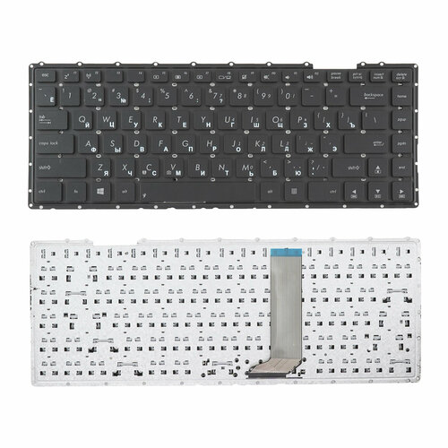 Клавиатура для ноутбука Asus X451, X451C, X451E, X451M, Vivobook F453M, X453M, X455L, F455L черная без рамки