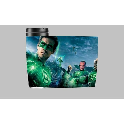 Термокружка Зелёный фонарь, Green Lantern №2